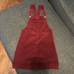 Art Class Girl’s Corduroy Overall Dress Size 7/8 Machine Wash EUC